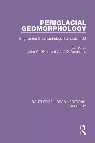 Periglacial Geomorphology cover