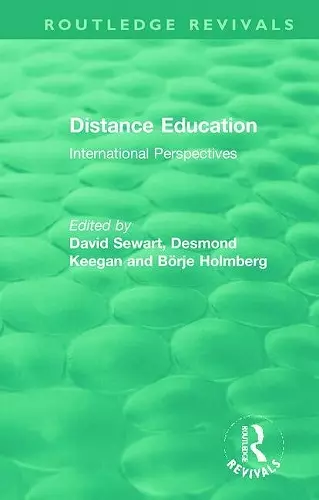 Distance Education cover