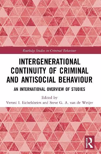 Intergenerational Continuity of Criminal and Antisocial Behaviour cover