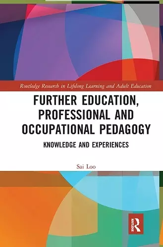 Further Education, Professional and Occupational Pedagogy cover