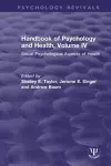 Handbook of Psychology and Health, Volume IV cover