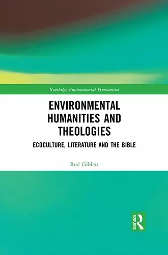 Environmental Humanities and Theologies cover