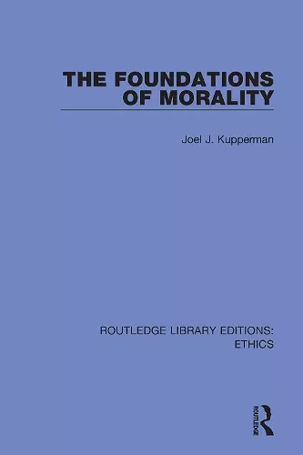 The Foundations of Morality cover