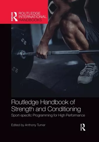 Routledge Handbook of Strength and Conditioning cover