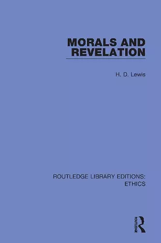 Morals and Revelation cover