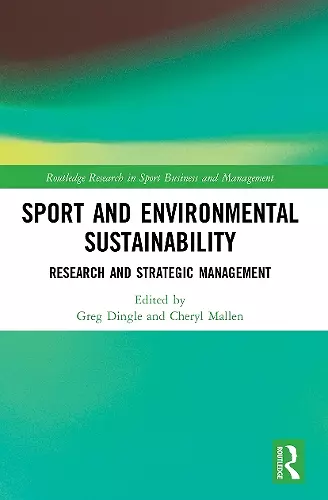 Sport and Environmental Sustainability cover