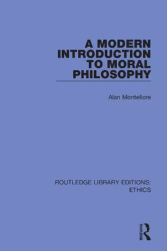 A Modern Introduction to Moral Philosophy cover