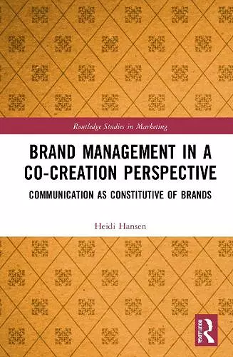 Brand Management in a Co-Creation Perspective cover