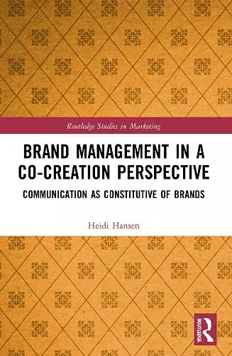 Brand Management in a Co-Creation Perspective cover