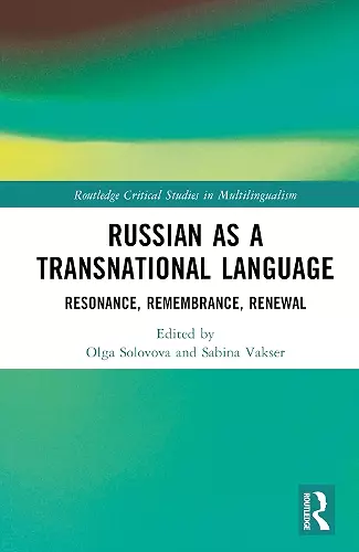 Russian as a Transnational Language cover