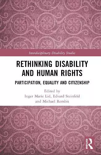 Rethinking Disability and Human Rights cover