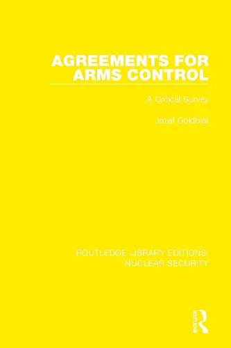 Agreements for Arms Control cover