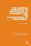 'The General Principles of the Science of Accounts' and 'The Accountancy of Investment' cover