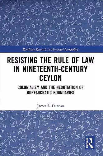 Resisting the Rule of Law in Nineteenth-Century Ceylon cover