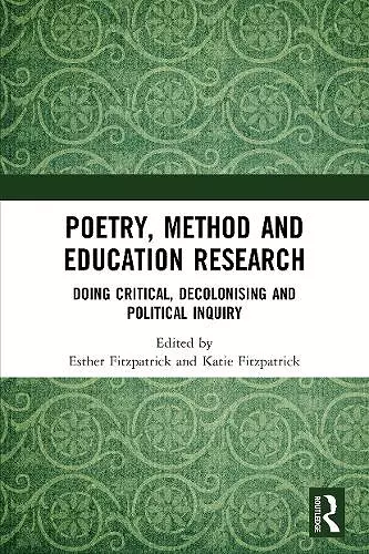 Poetry, Method and Education Research cover