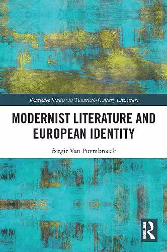 Modernist Literature and European Identity cover