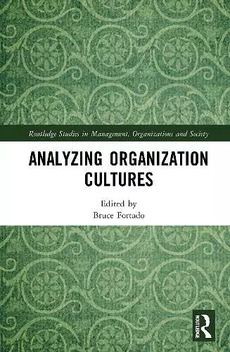 Analyzing Organization Cultures cover