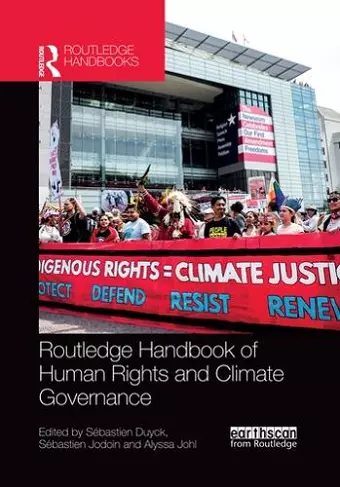 Routledge Handbook of Human Rights and Climate Governance cover