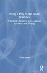 Doing a PhD in the Social Sciences cover