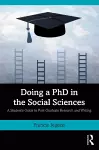 Doing a PhD in the Social Sciences cover