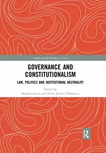 Governance and Constitutionalism cover