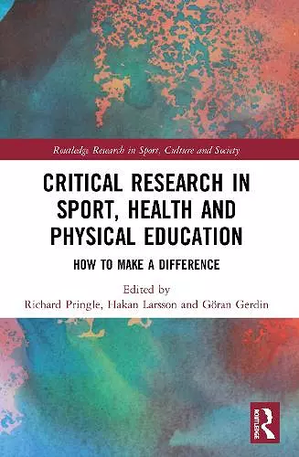 Critical Research in Sport, Health and Physical Education cover