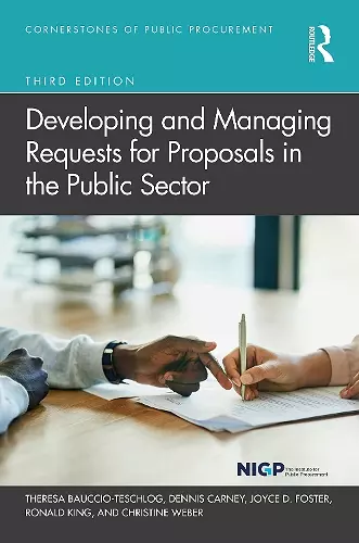 Developing and Managing Requests for Proposals in the Public Sector cover