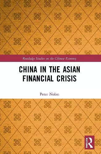 China in the Asian Financial Crisis cover