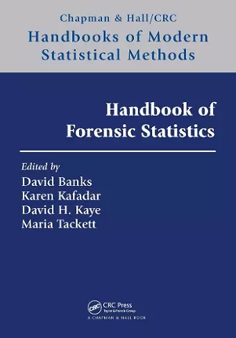 Handbook of Forensic Statistics cover
