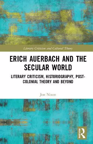 Erich Auerbach and the Secular World cover