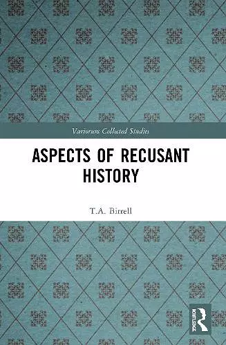 Aspects of Recusant History cover