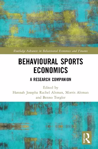 Behavioural Sports Economics cover