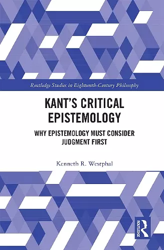 Kant’s Critical Epistemology cover