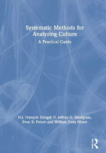 Systematic Methods for Analyzing Culture cover