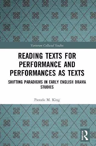 Reading Texts for Performance and Performances as Texts cover