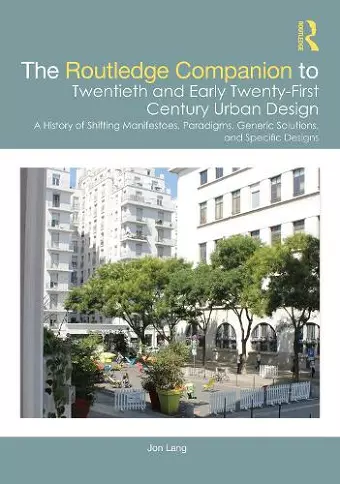 The Routledge Companion to Twentieth and Early Twenty-First Century Urban Design cover