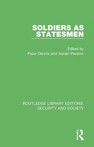 Soldiers as Statesmen cover