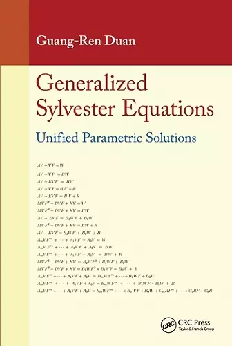 Generalized Sylvester Equations cover