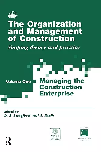 The Organization and Management of Construction cover