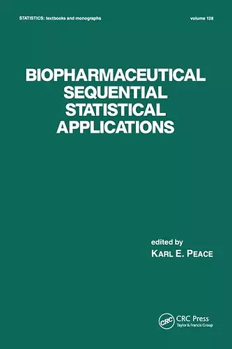 Biopharmaceutical Sequential Statistical Applications cover