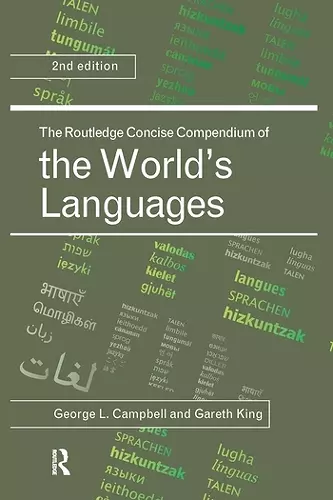 The Routledge Concise Compendium of the World's Languages cover