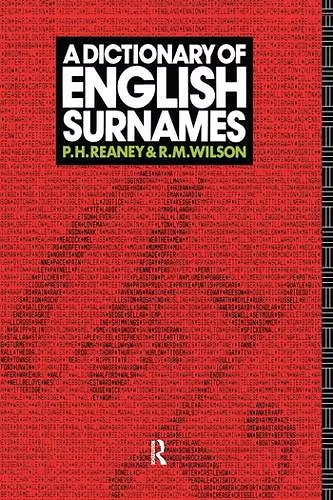 A Dictionary of English Surnames cover