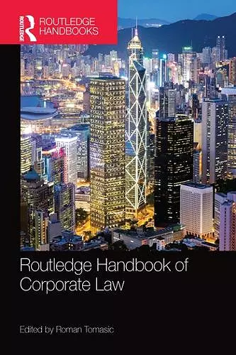 Routledge Handbook of Corporate Law cover