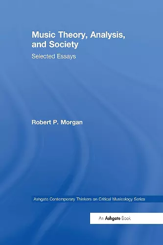 Music Theory, Analysis, and Society cover