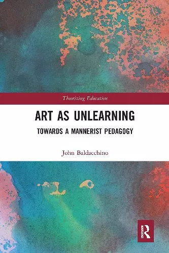 Art as Unlearning cover