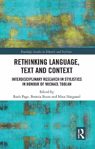 Rethinking Language, Text and Context cover