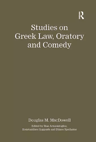 Studies on Greek Law, Oratory and Comedy cover