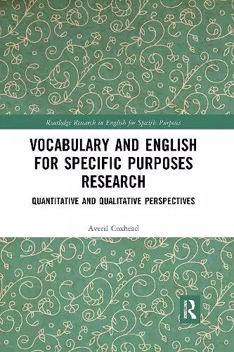 Vocabulary and English for Specific Purposes Research cover