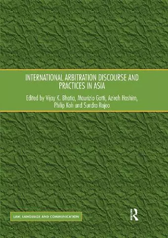 International Arbitration Discourse and Practices in Asia cover