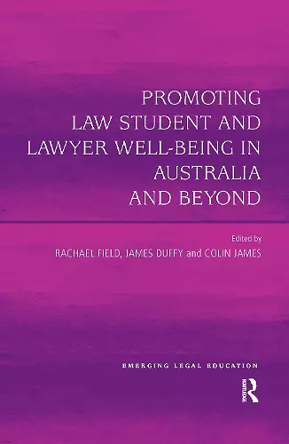 Promoting Law Student and Lawyer Well-Being in Australia and Beyond cover